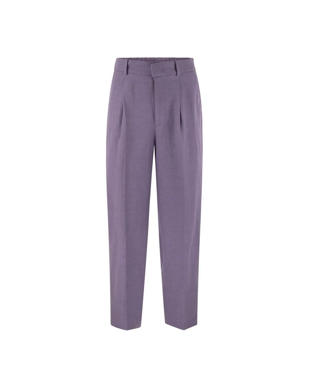PT01 Broeken ,Paars ,Elastische Taille Broek in het Purple