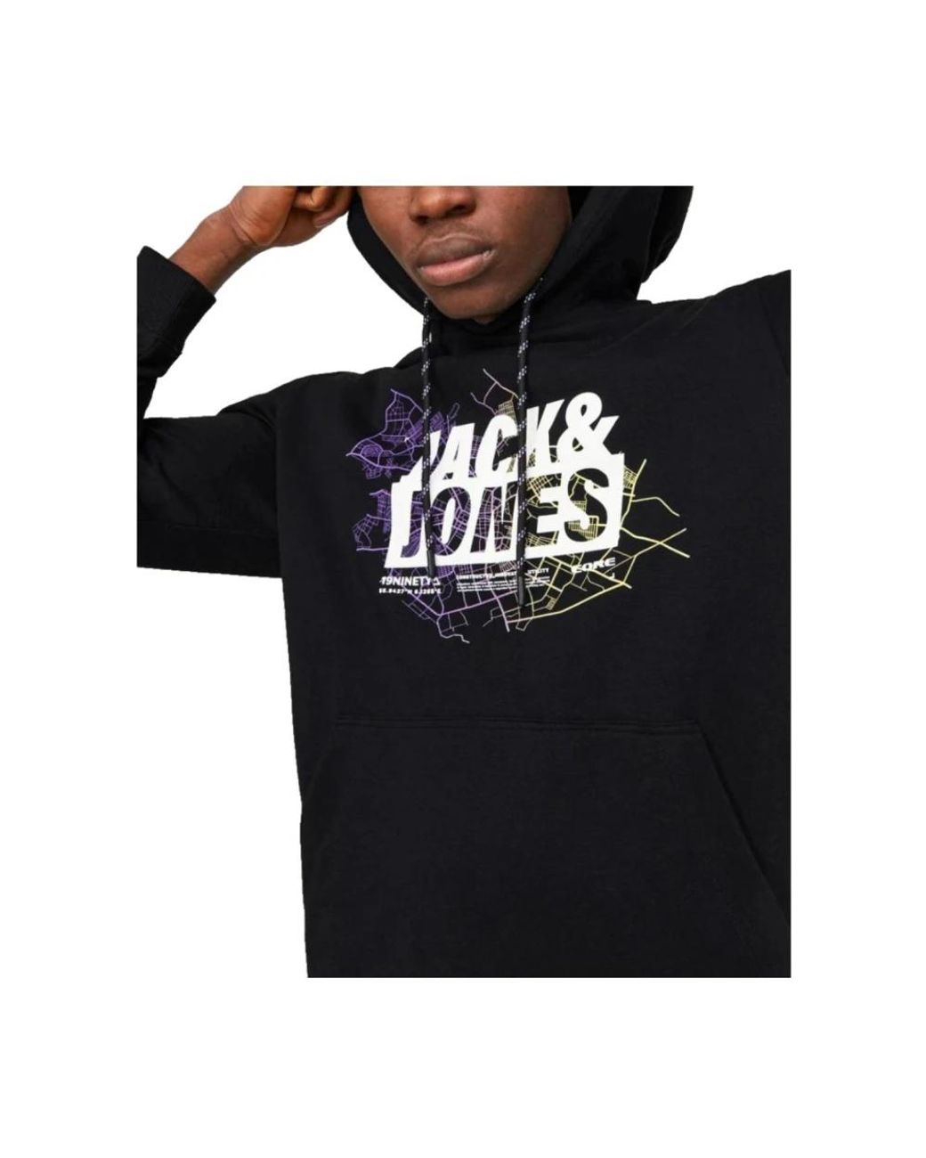 Jack & Jones Black Hoodies for men