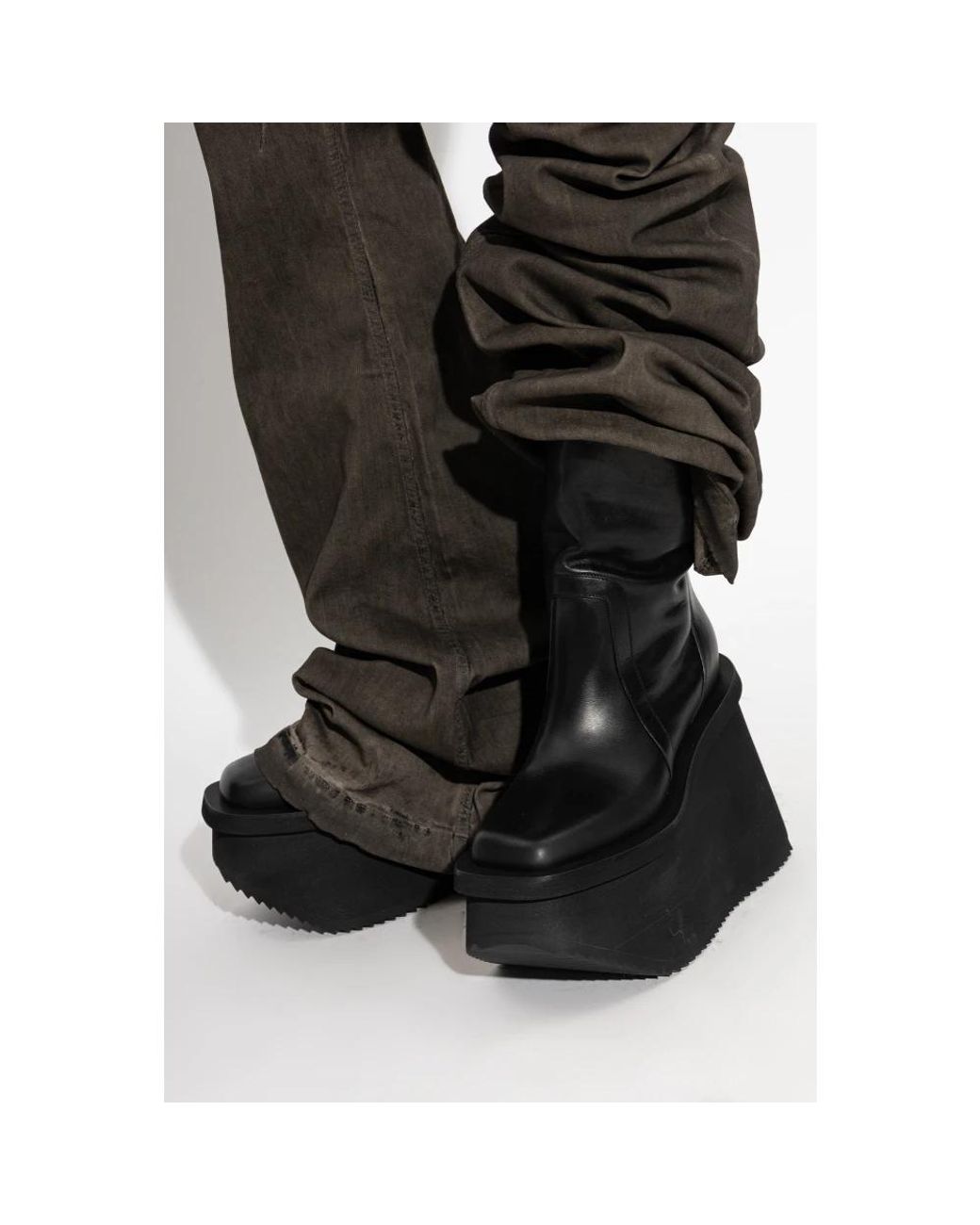 Rick Owens Black Wedges for men