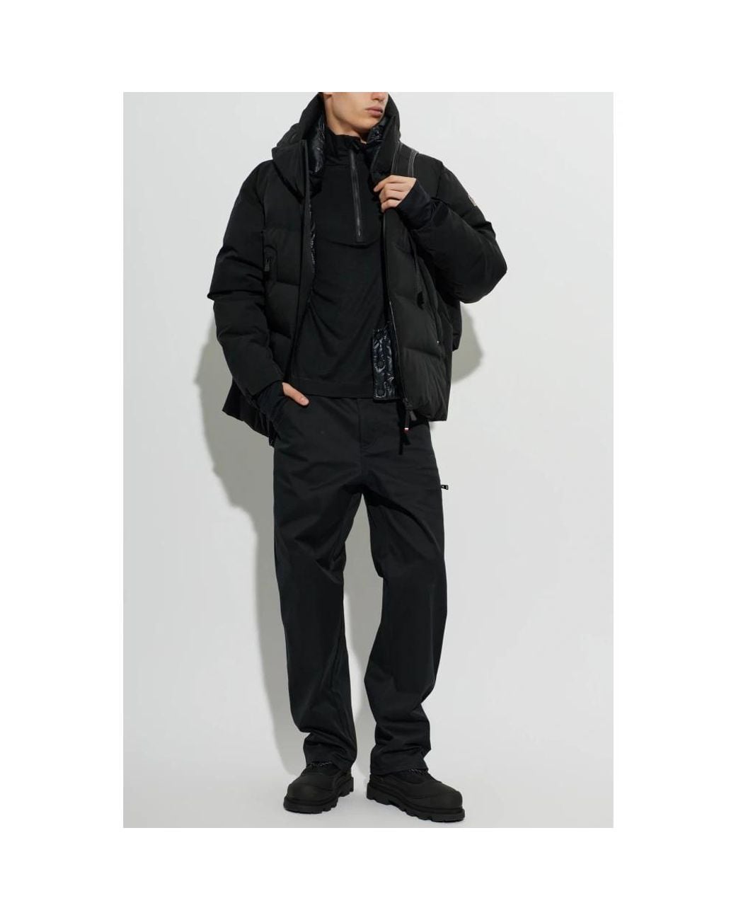 Down Jackets di Moncler in Black da Uomo