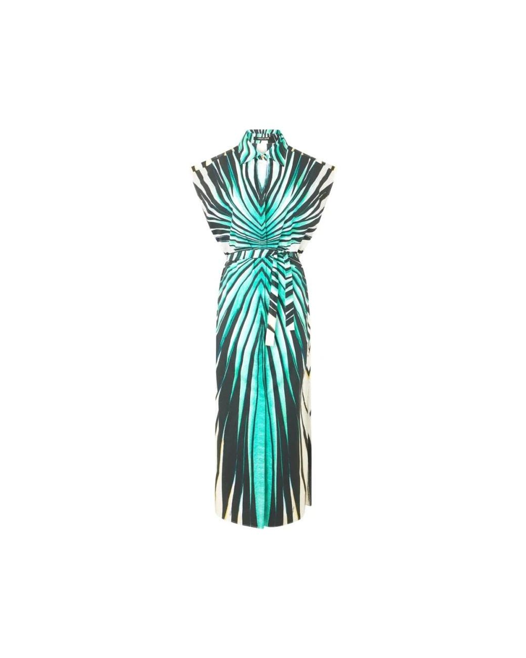 Midi Dresses Roberto Cavalli de color Green