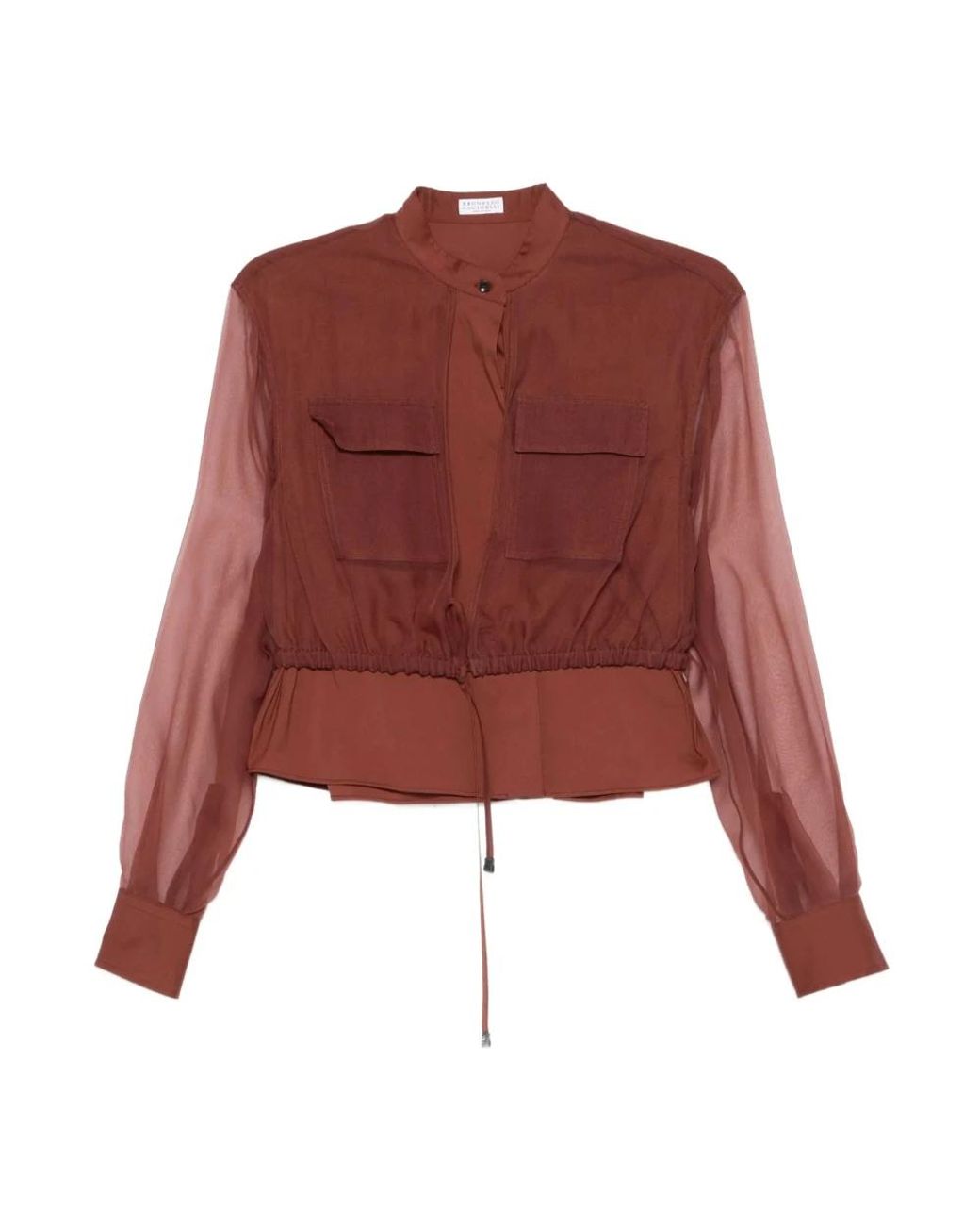 Brunello Cucinelli Red Blouses