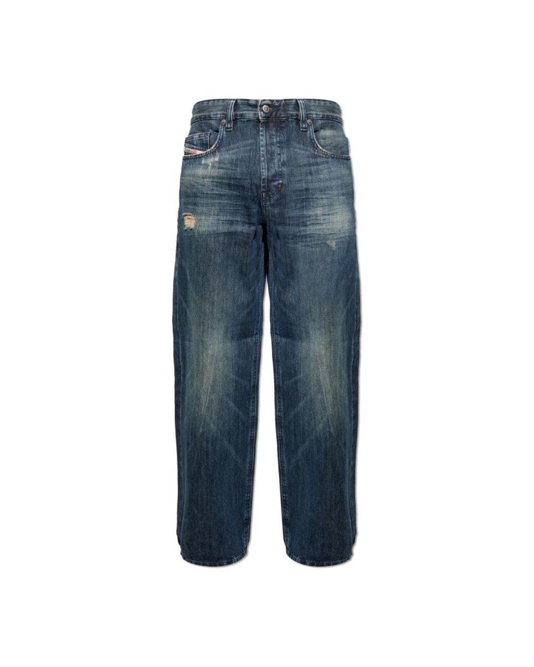 DIESEL Blue Loose-Fit Jeans for men