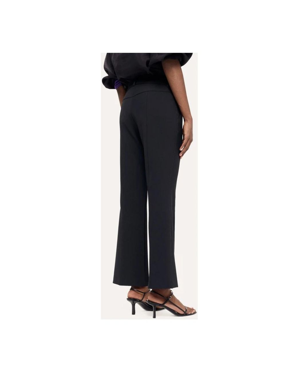 Cambio Black Wide Trousers