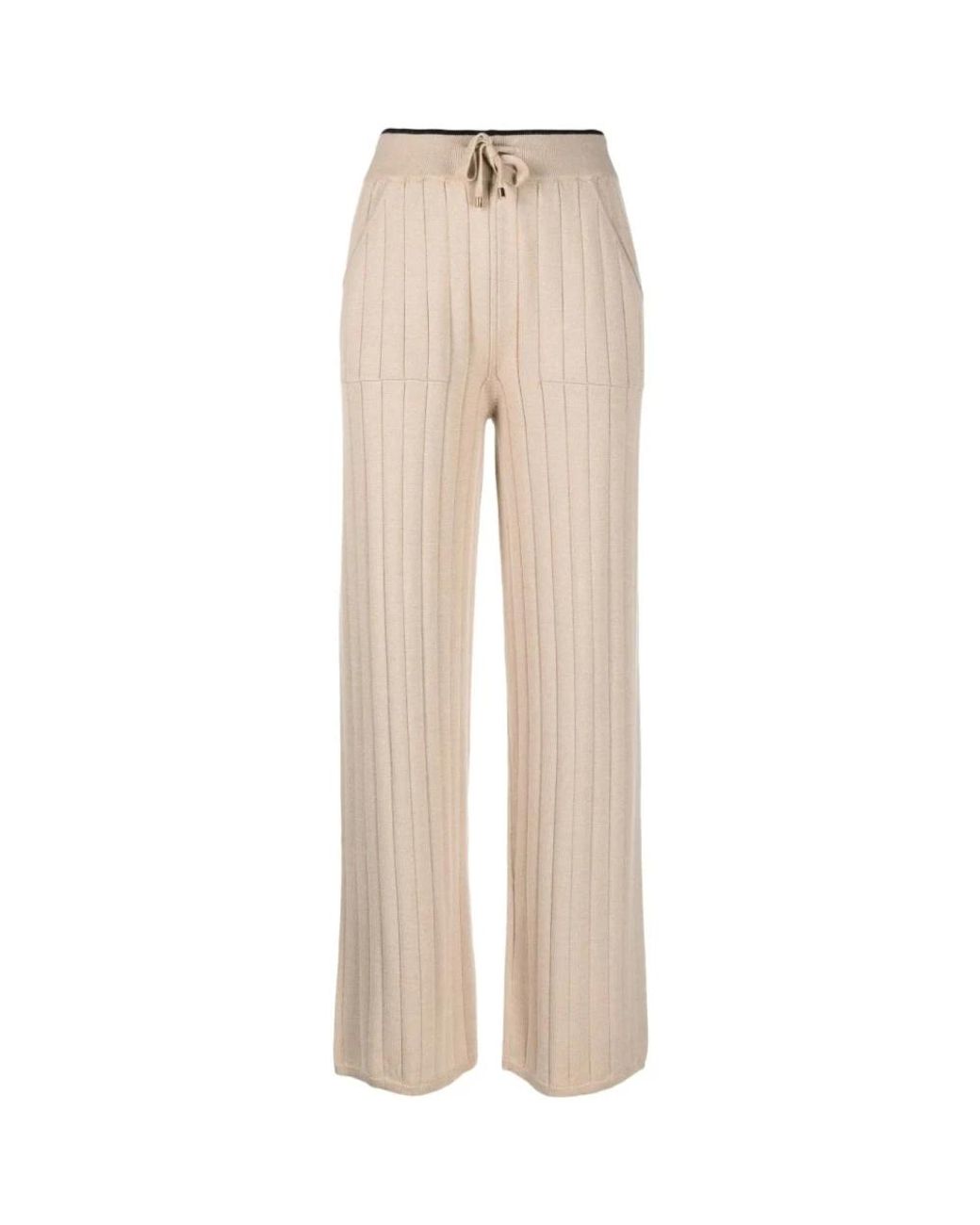 Lorena Antoniazzi Natural Wide Trousers