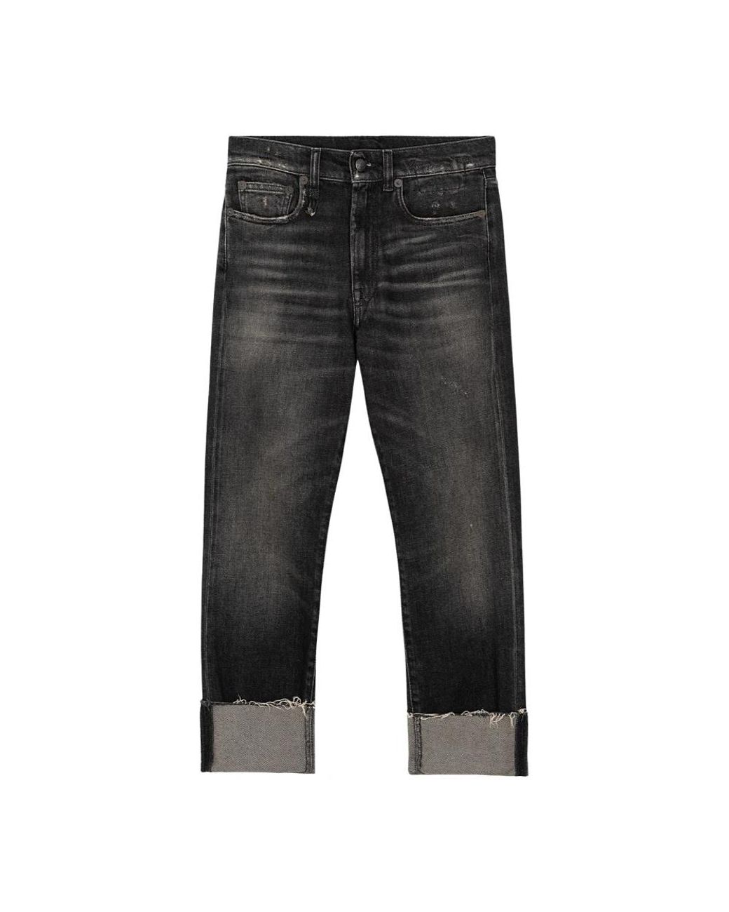 R13 Gray Cropped Jeans
