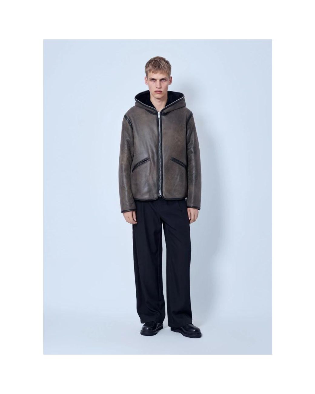 Our Legacy Gray Faux Fur & Shearling Jackets for men