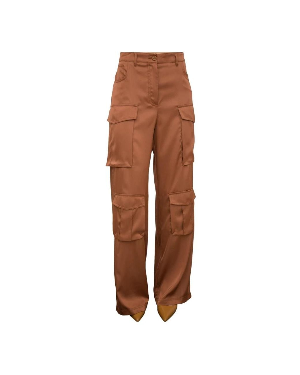 Blugirl Blumarine Brown Straight Trousers