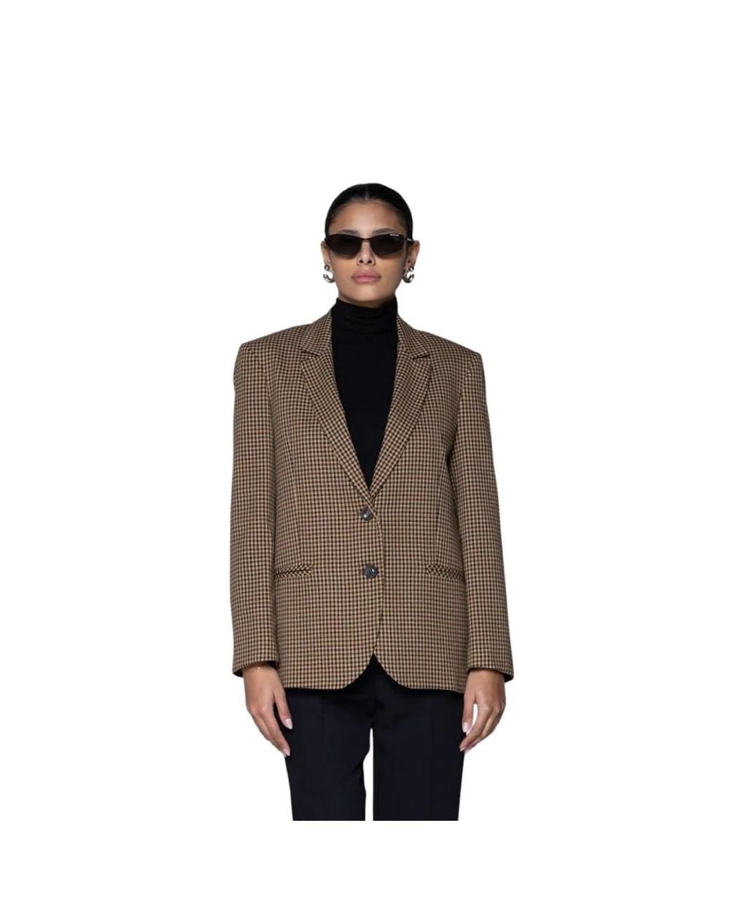 Kaos Brown Einreihiger Blazer