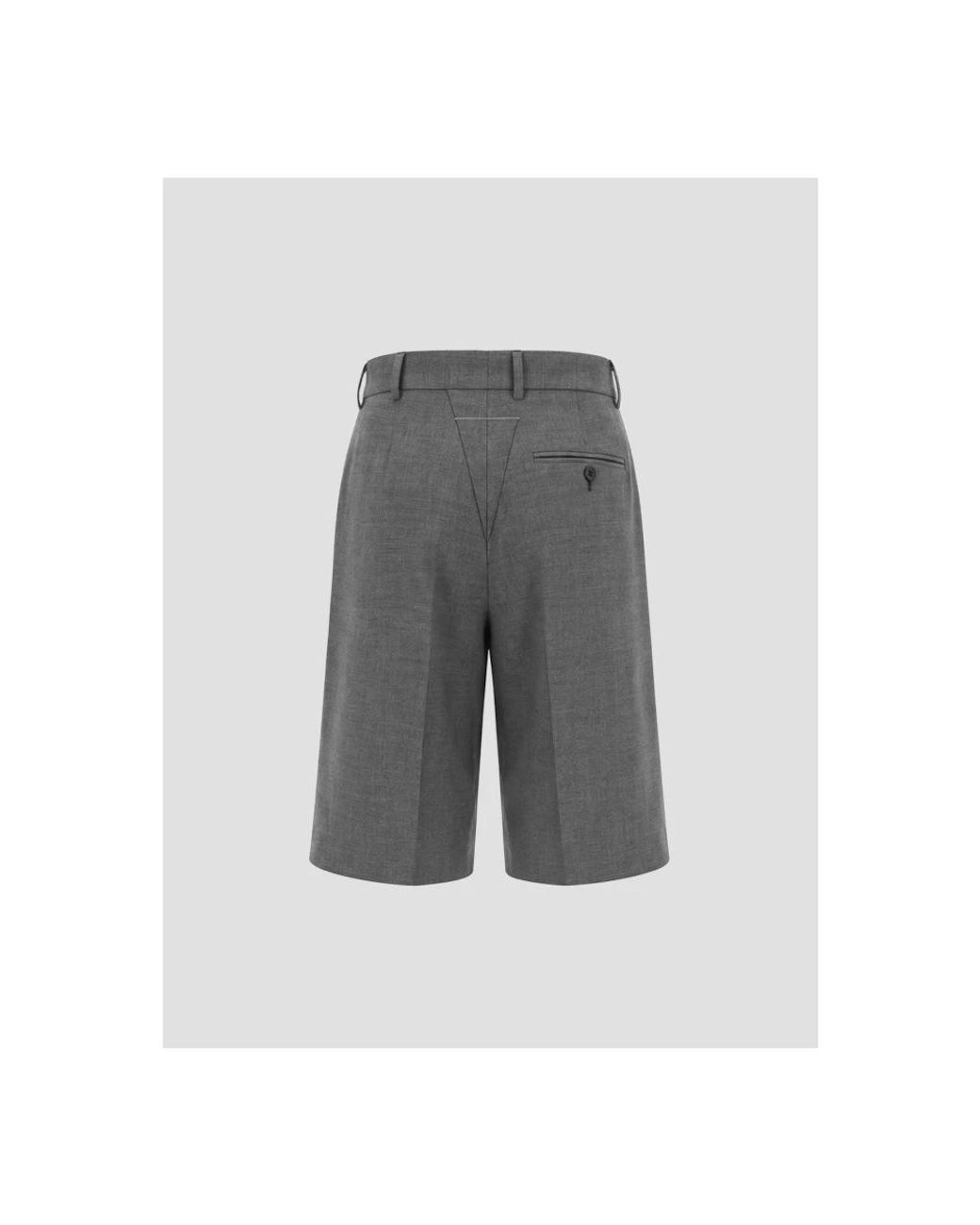 MM6 by Maison Margiela Gray Casual Shorts
