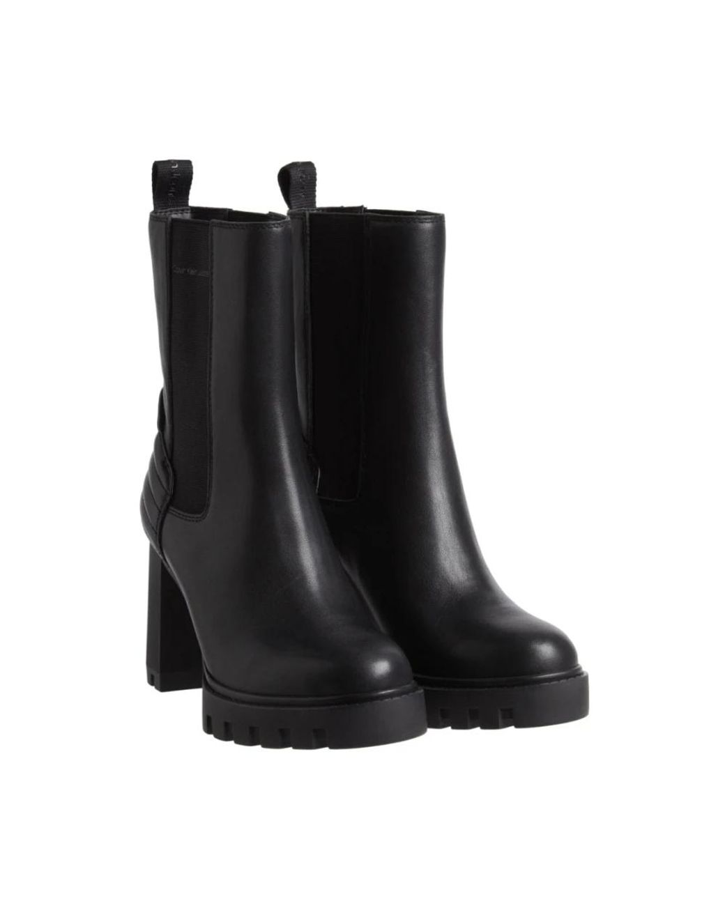 Calvin Klein Black Heeled Boots