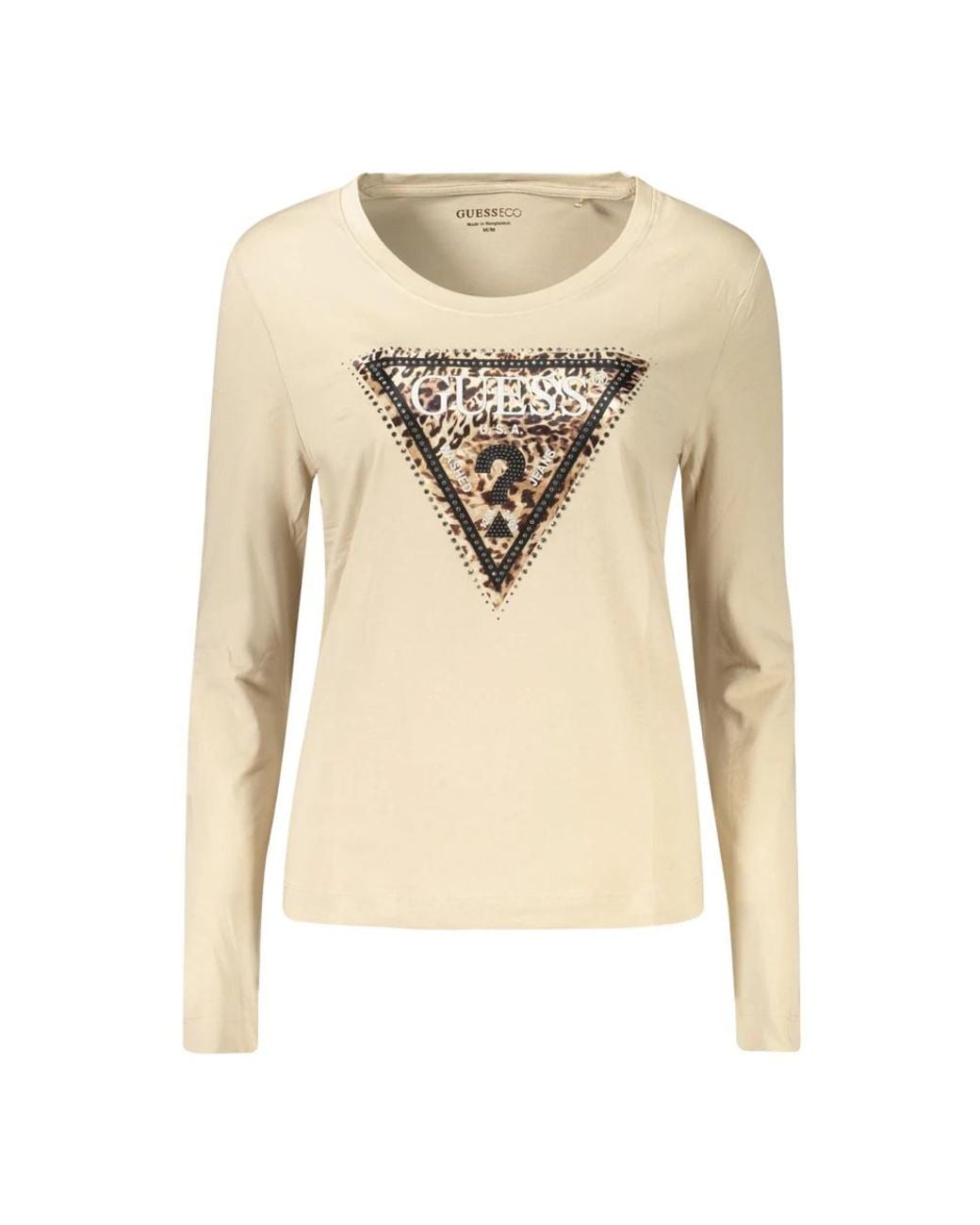 Guess Natural Long Sleeve T-Shirts