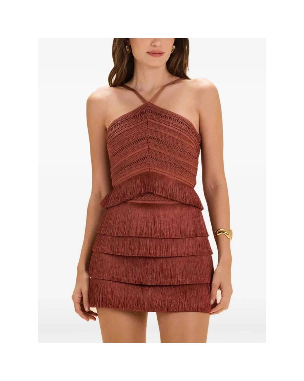 PATBO Red Sleeveless Tops