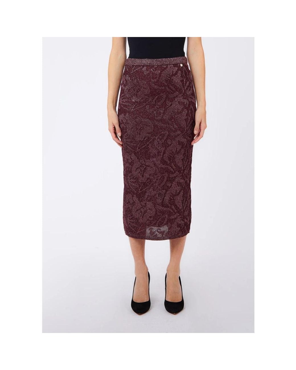 Liu Jo Purple Pencil Skirts