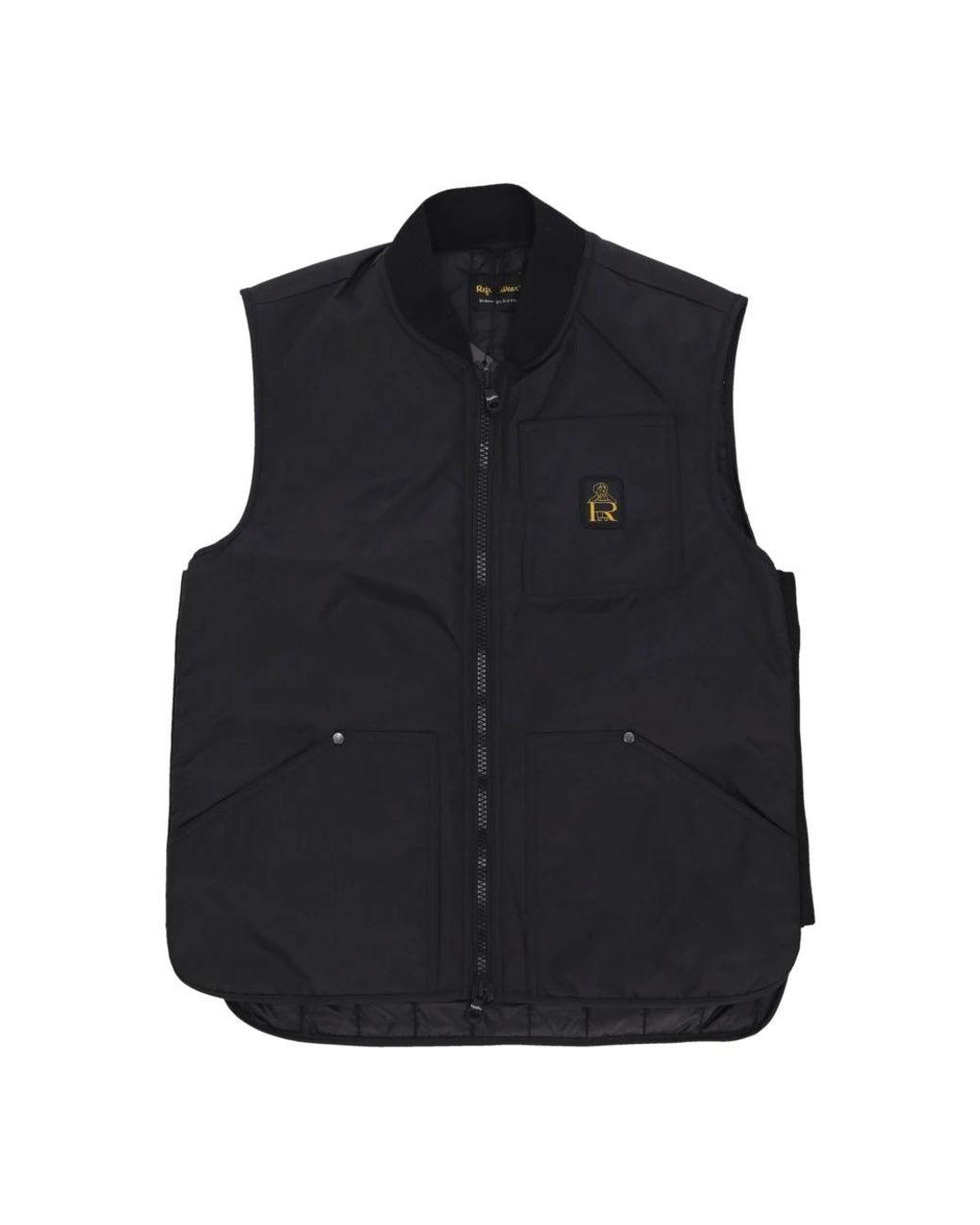 Refrigiwear Jassen ,Zwart ,Nylon Zwarte Mouwloze Schokbestendige Nylonjas in het Black voor heren