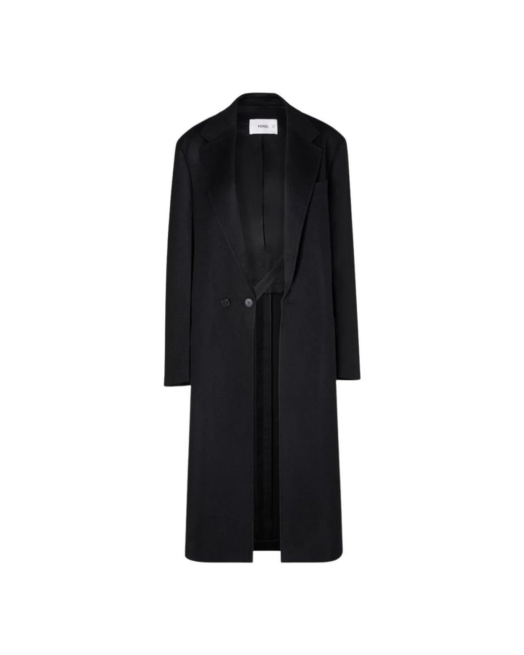 Fendi Black Double-Breasted Coats