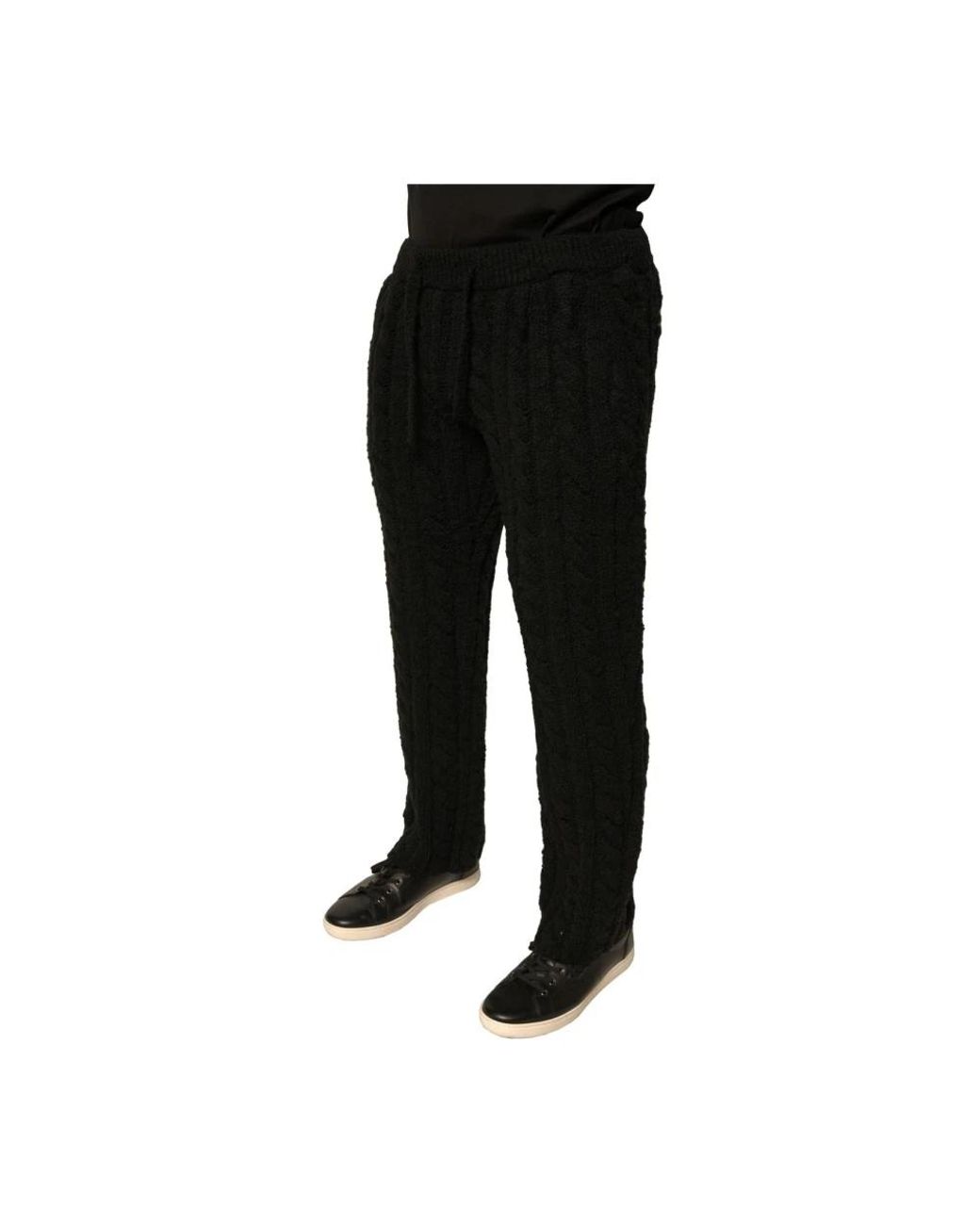 Dolce & Gabbana Black Sweatpants for men