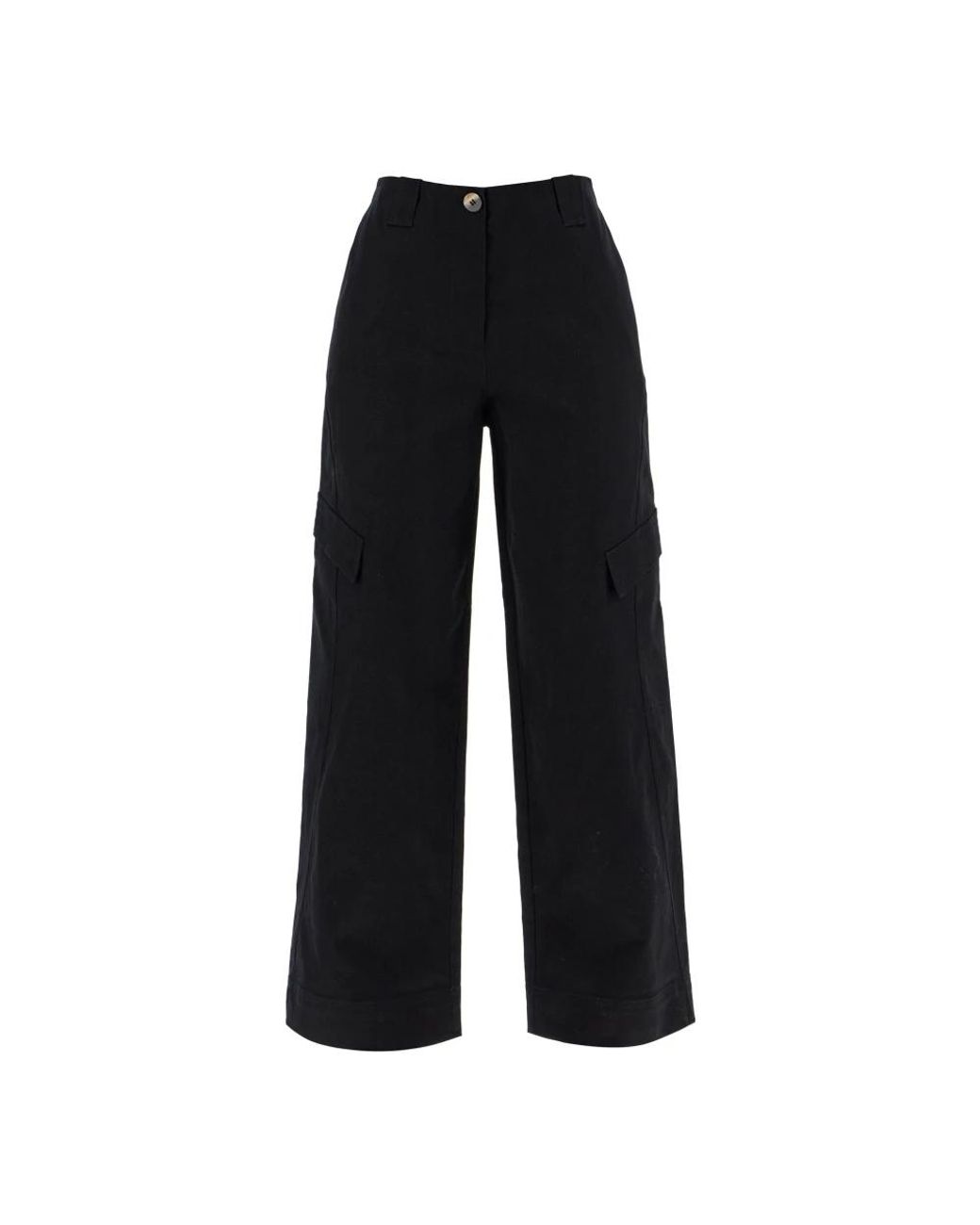 Ganni Black Wide Trousers