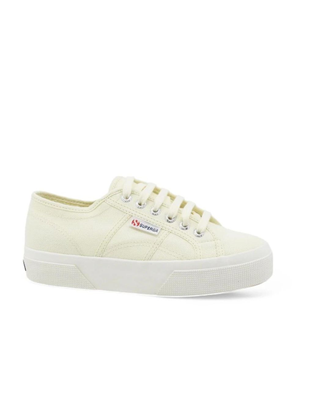 Superga White 2740 Platform