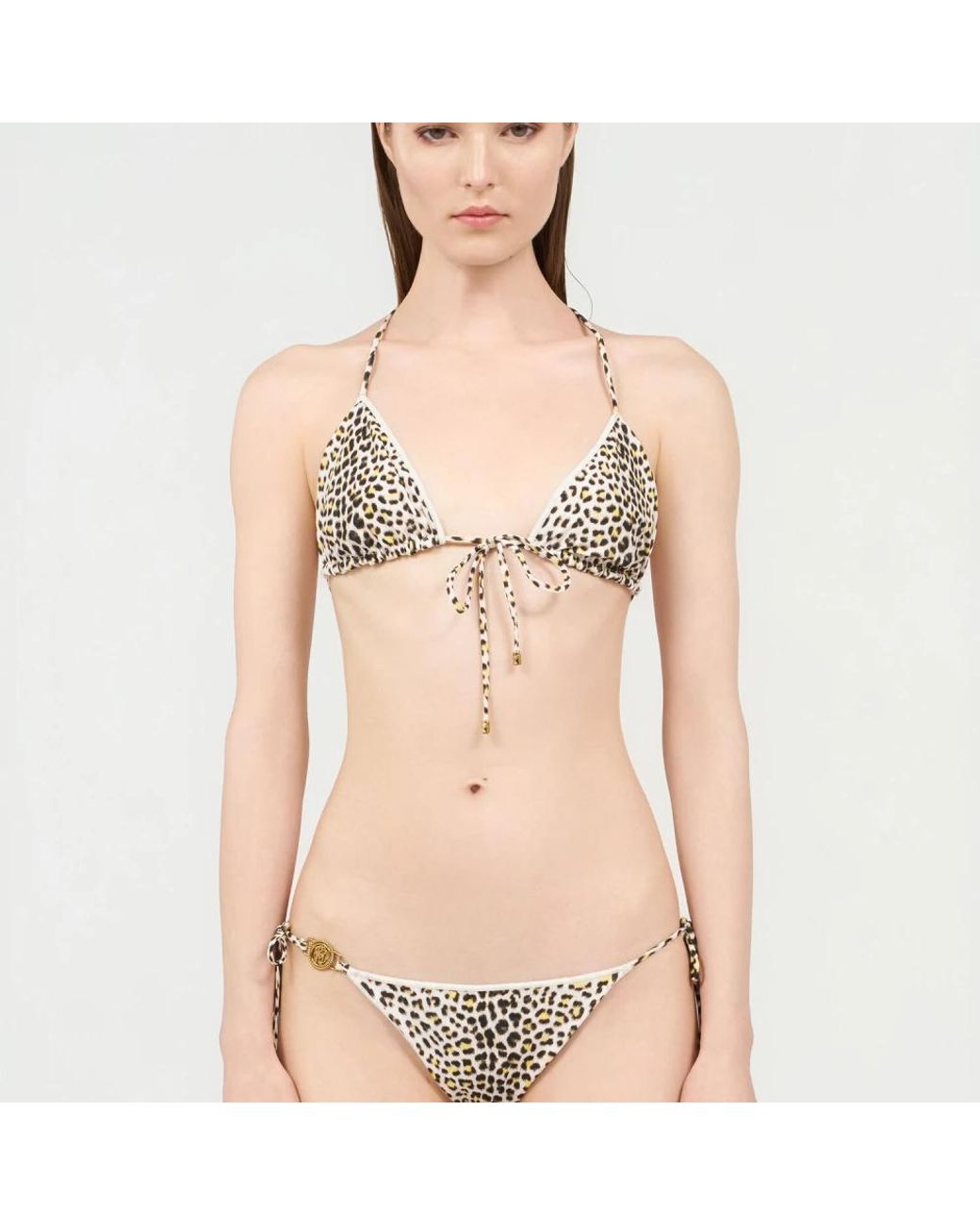 Roberto Cavalli Metallic Bikinis