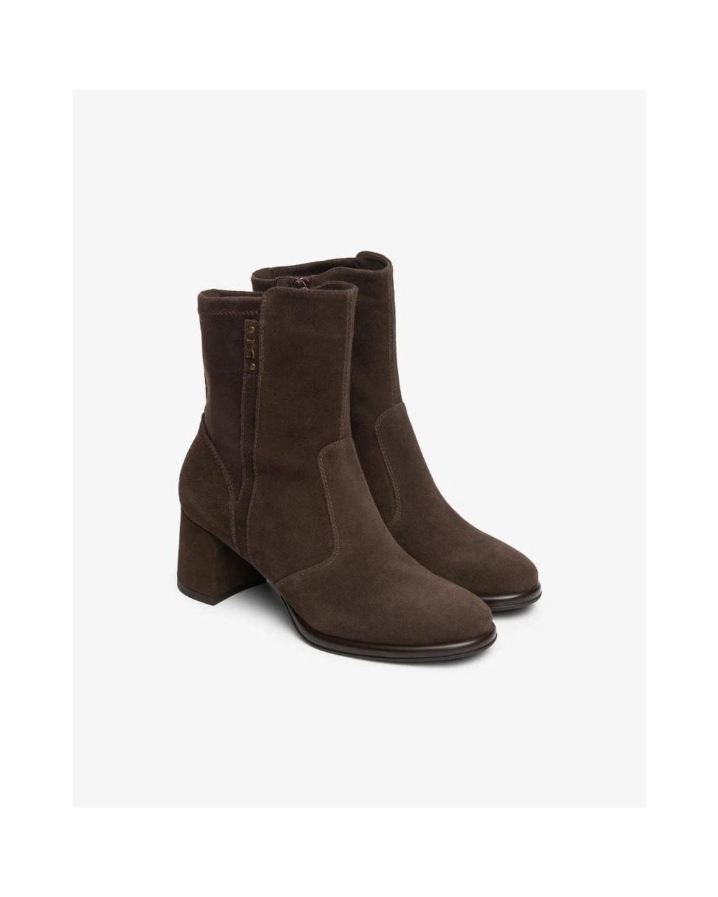 Nero Giardini Brown Heeled Boots
