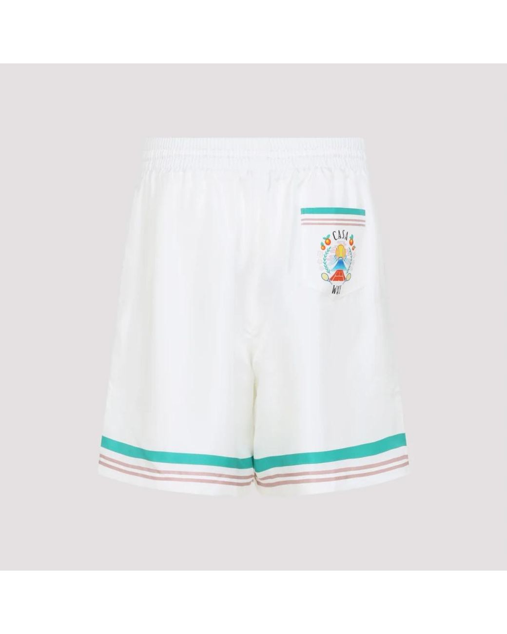Casablanca White Casual Shorts for men