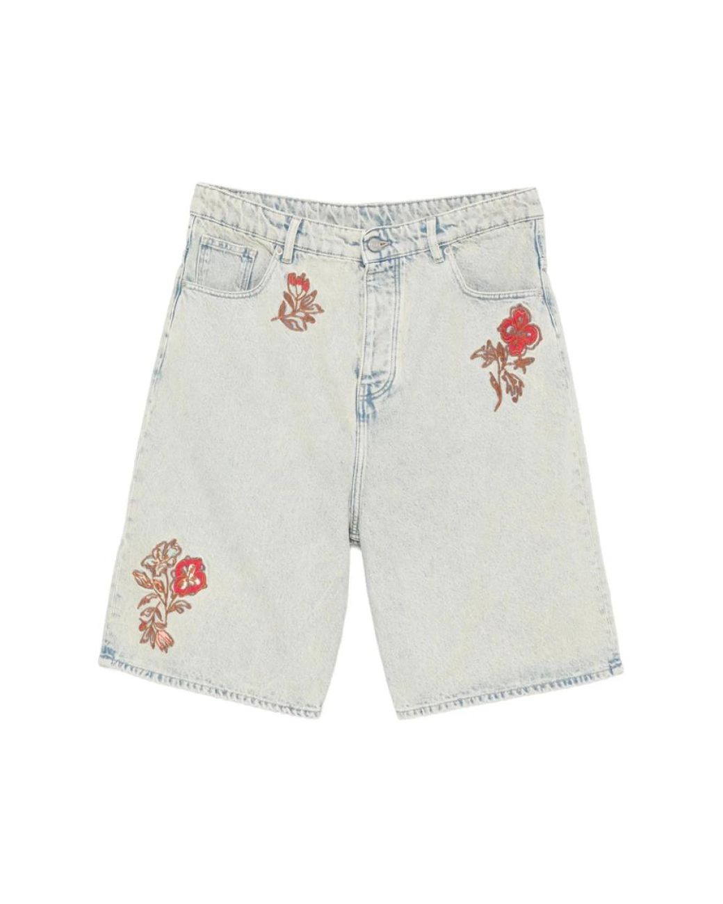 Drole de Monsieur White Denim Shorts for men