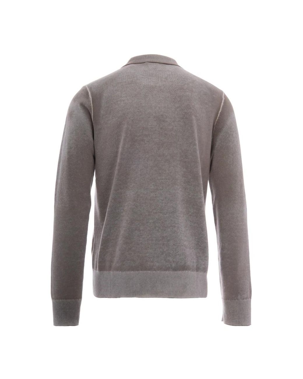DIESEL Gray V-Neck Knitwear for men