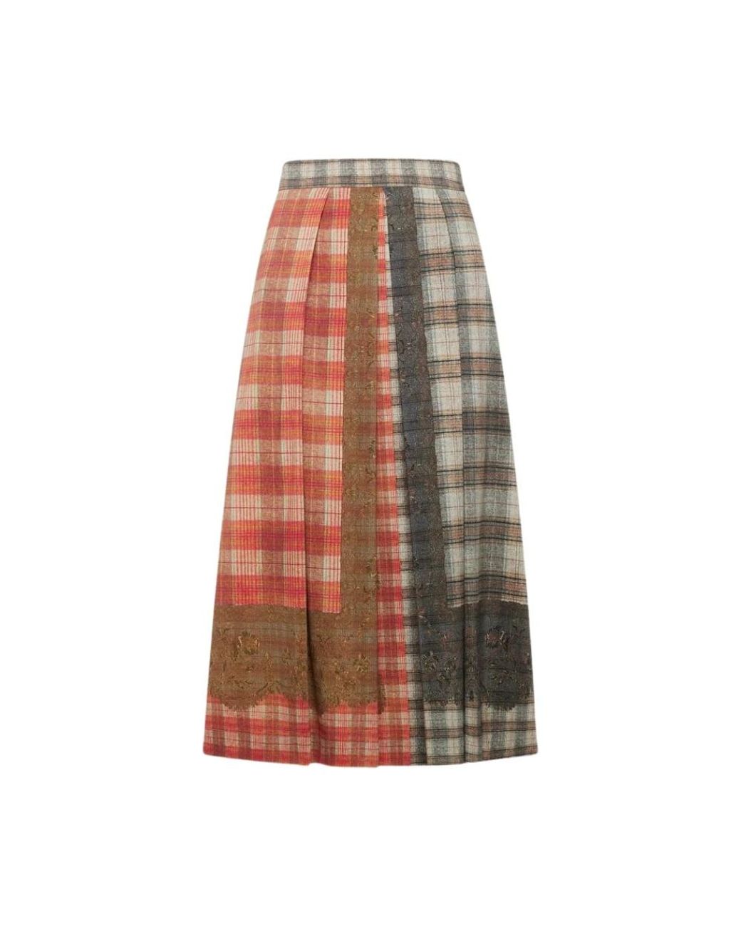 Pierre Louis Mascia Brown Midi Skirts