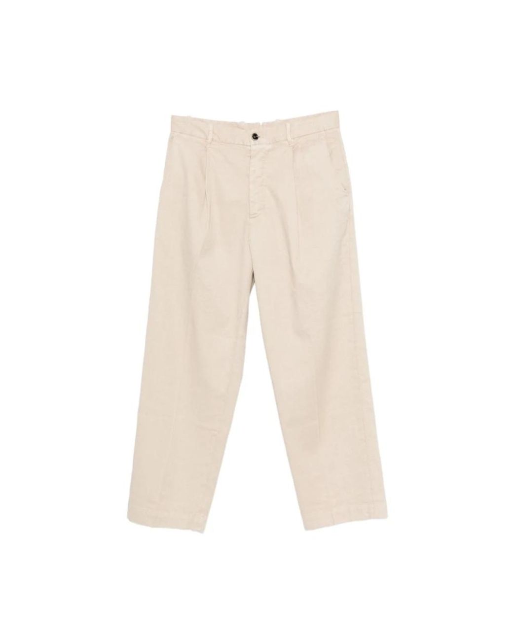 Nine:inthe:morning Natural Straight Trousers for men