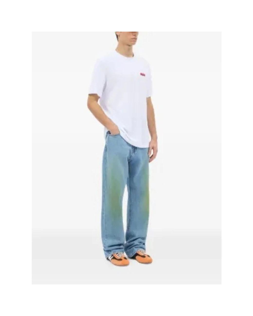 MSGM White T-Shirts for men