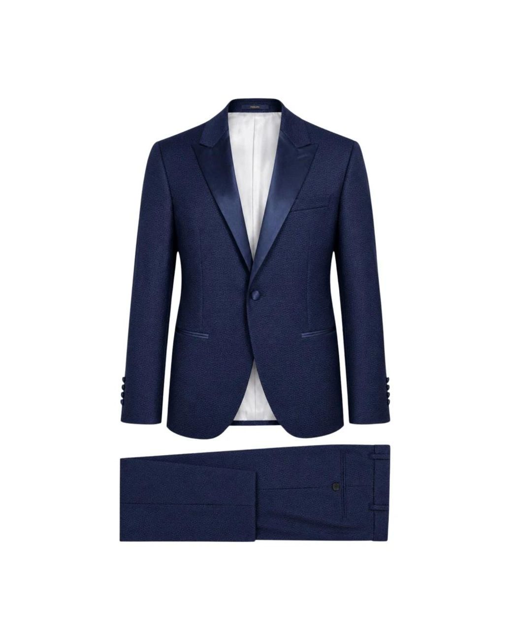 Paoloni Blue Single Breasted Suits for men