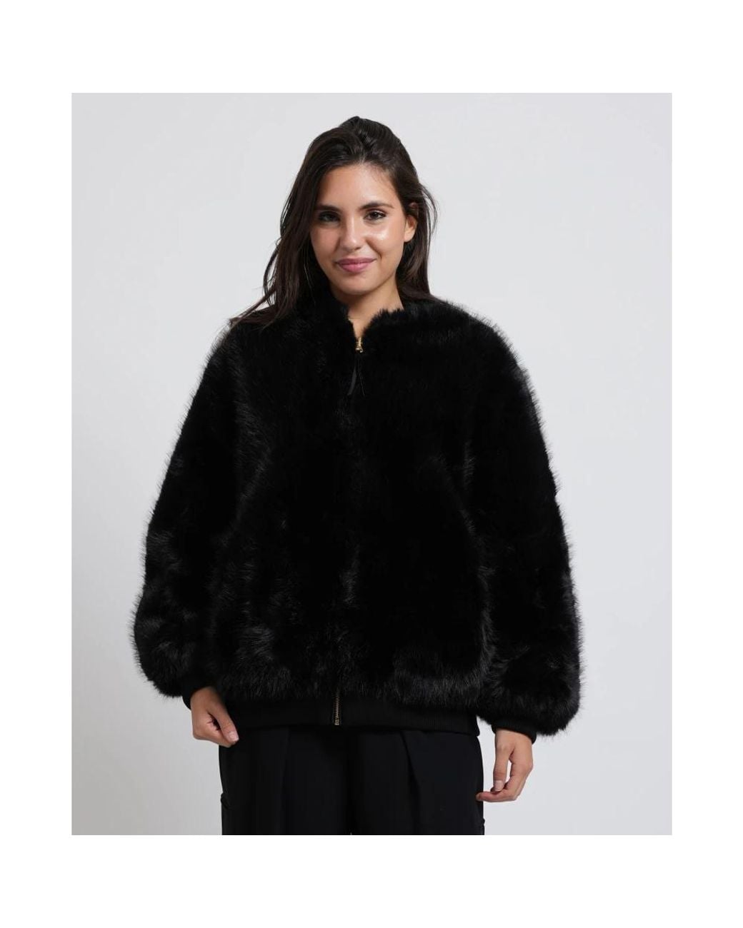 ARMANI EXCHANGE Black Faux Fur & Shearling Jackets