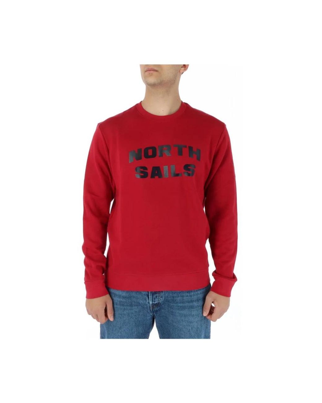 North Sails Crew Neck Sweatshirt in het Red voor heren
