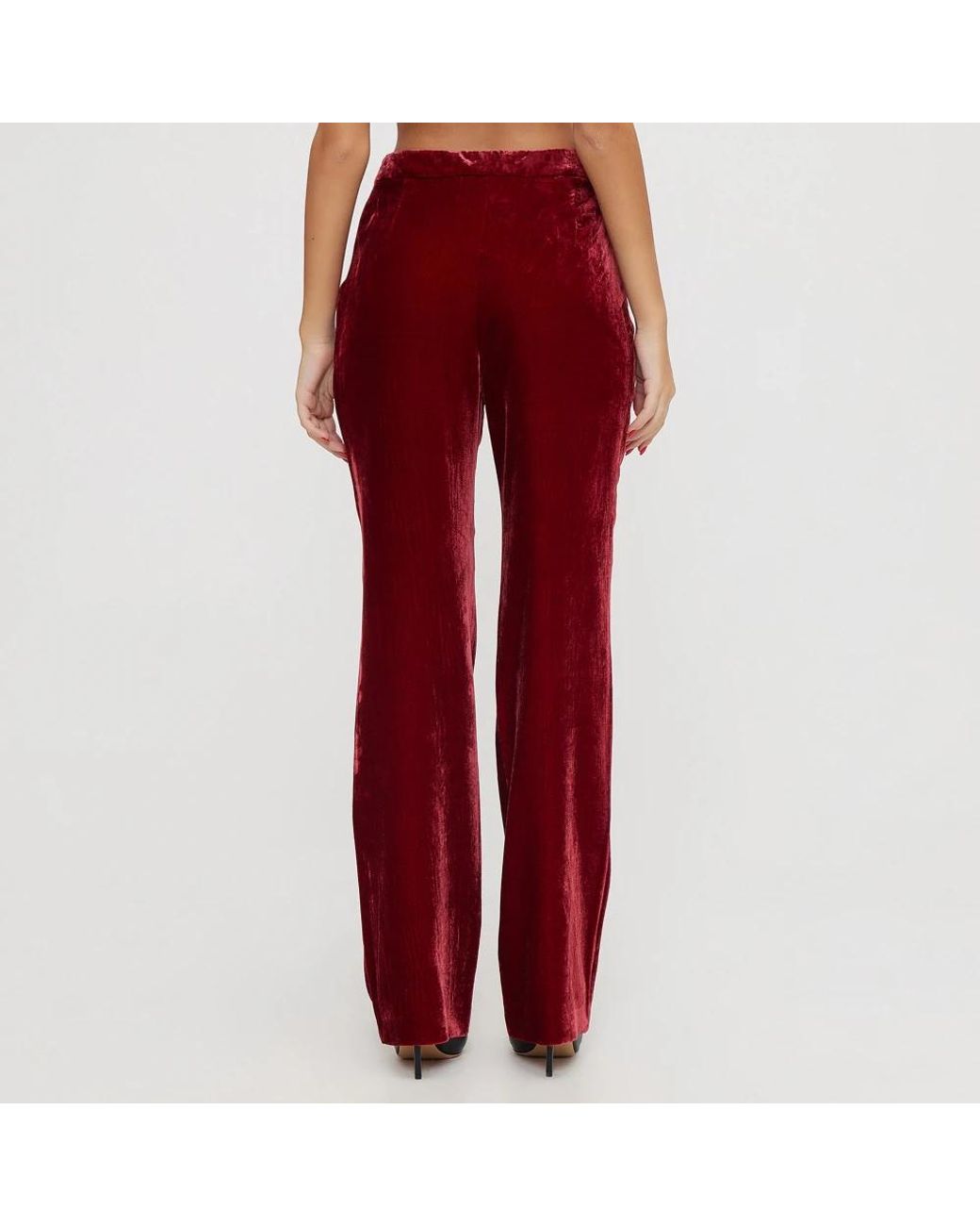 Moschino Red Wide Trousers