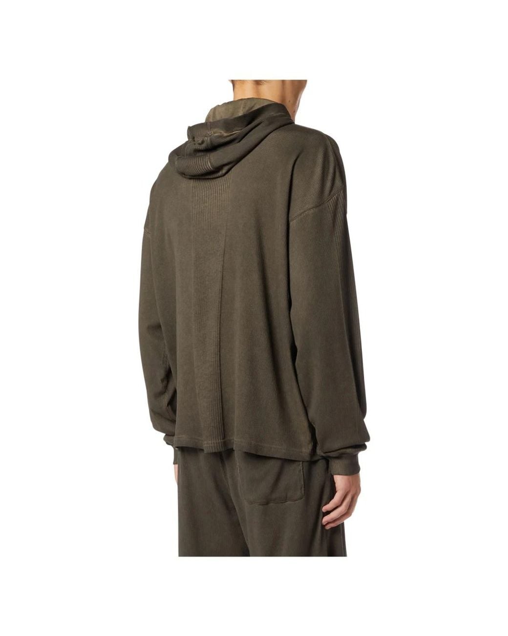 DIESEL Green Hoodies for men