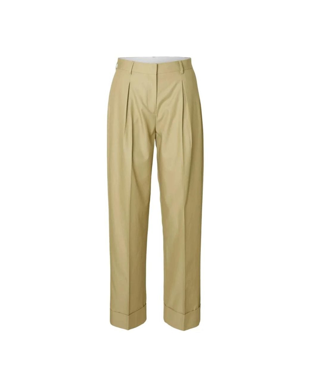 SELECTED Natural Wide Trousers