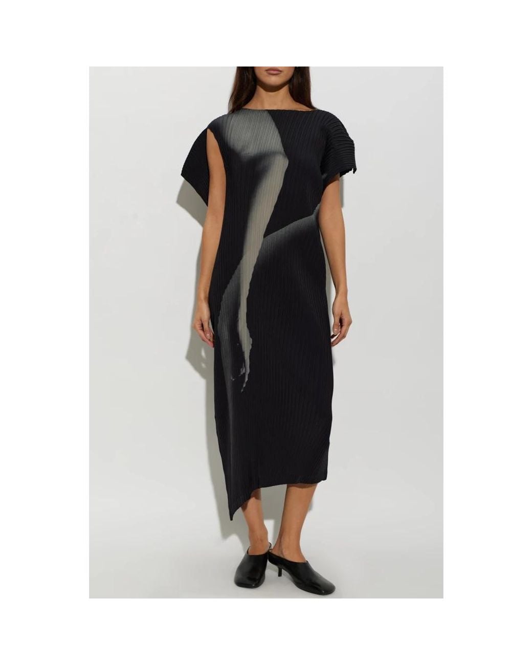 Issey Miyake Black Midi Dresses