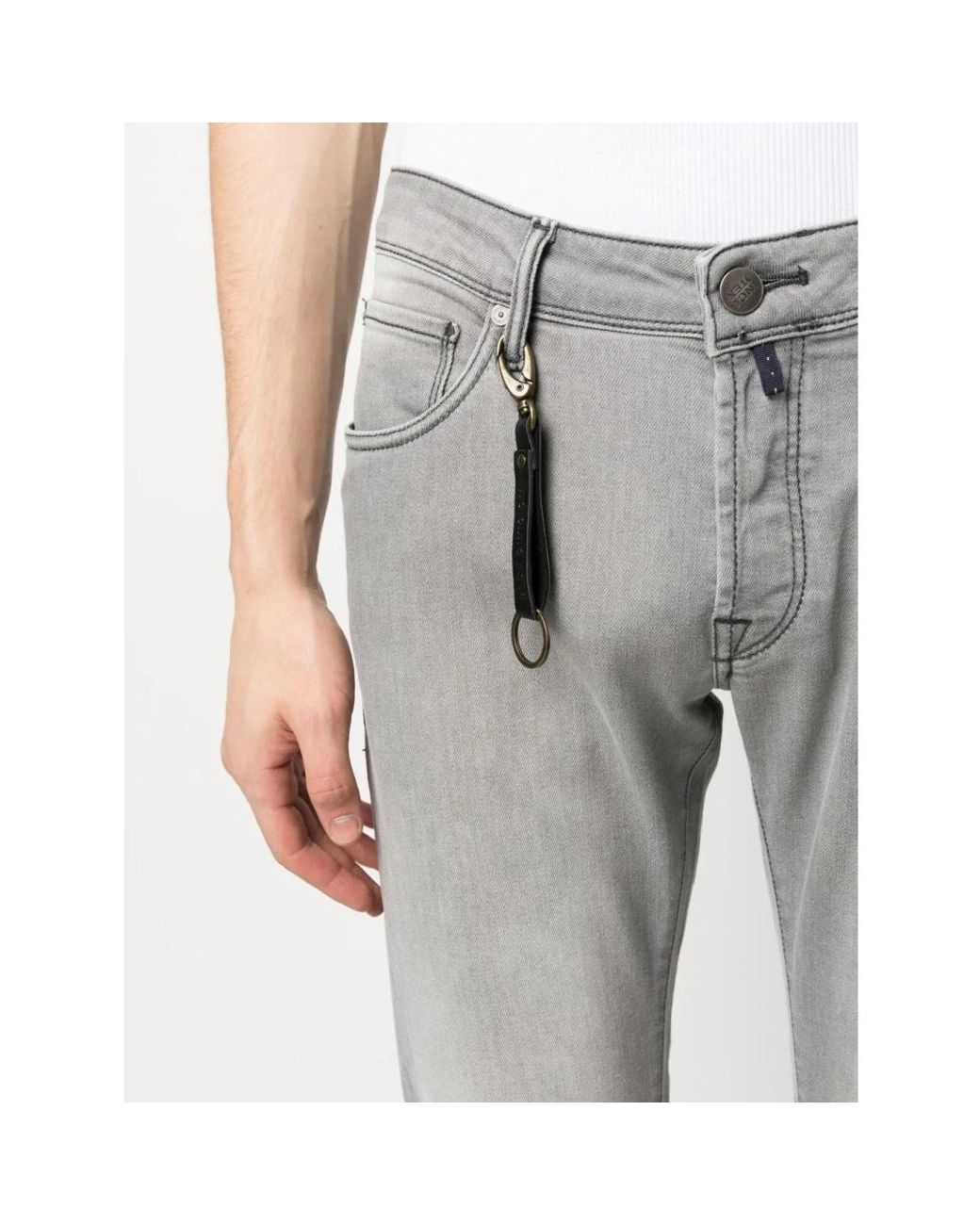 Incotex Gray Skinny Fit Jeans for men