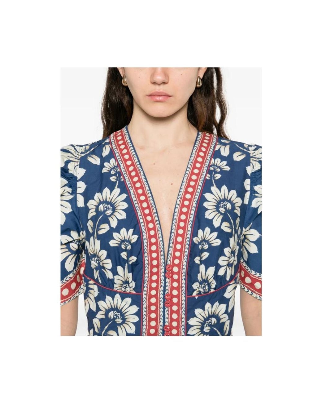 FARM Rio Luna Maxi Dress in Blue | Lyst