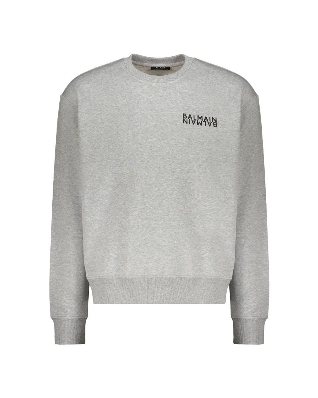 Balmain Gray Sweatshirts for men