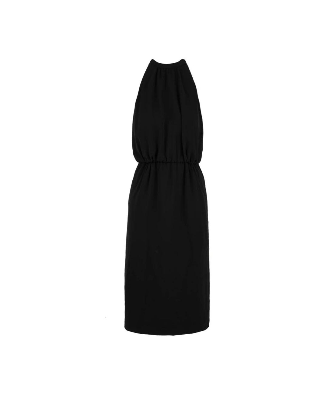 Aspesi Kleedjes ,Zwart ,Polyester Elegante Zwarte Jurk Model 2906 in het Black