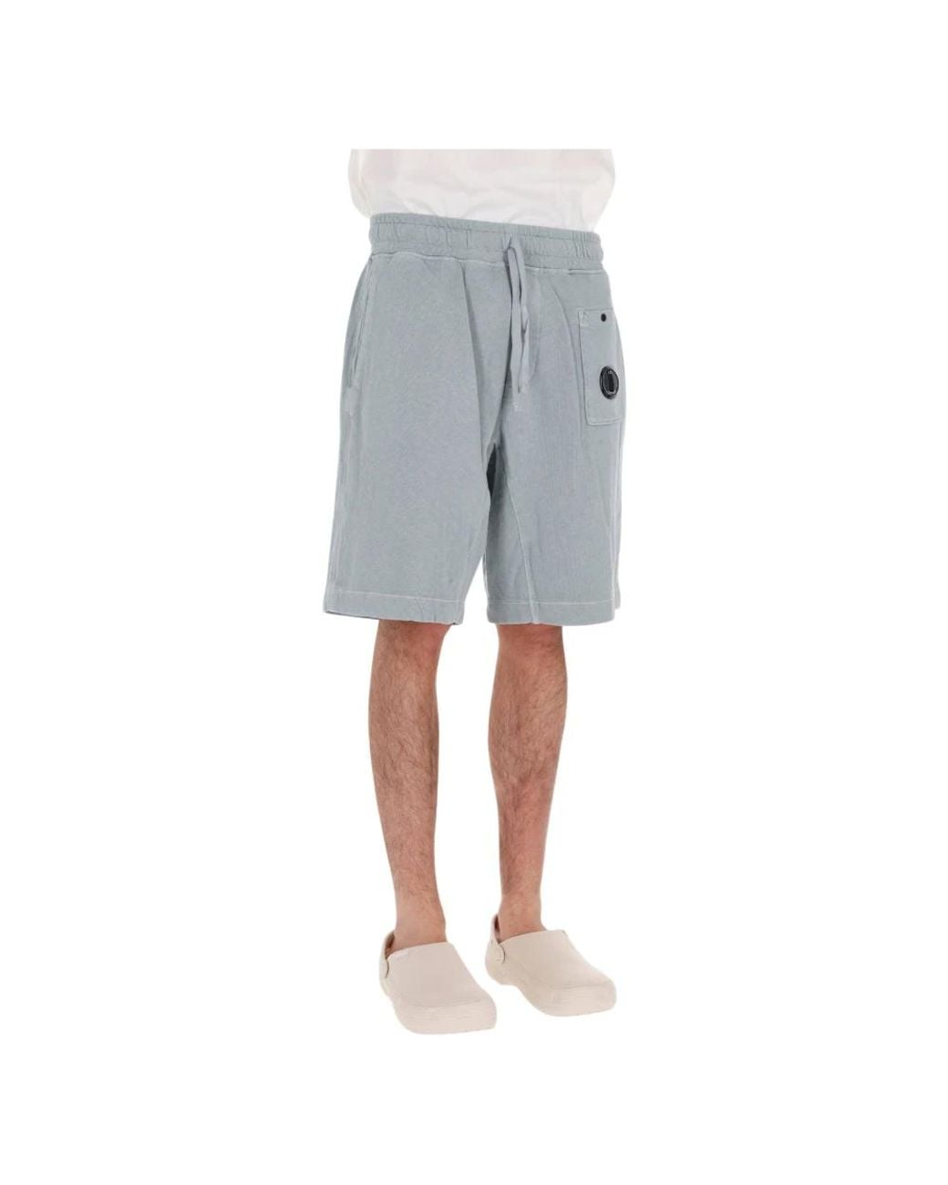 C P Company Gray Casual Shorts for men
