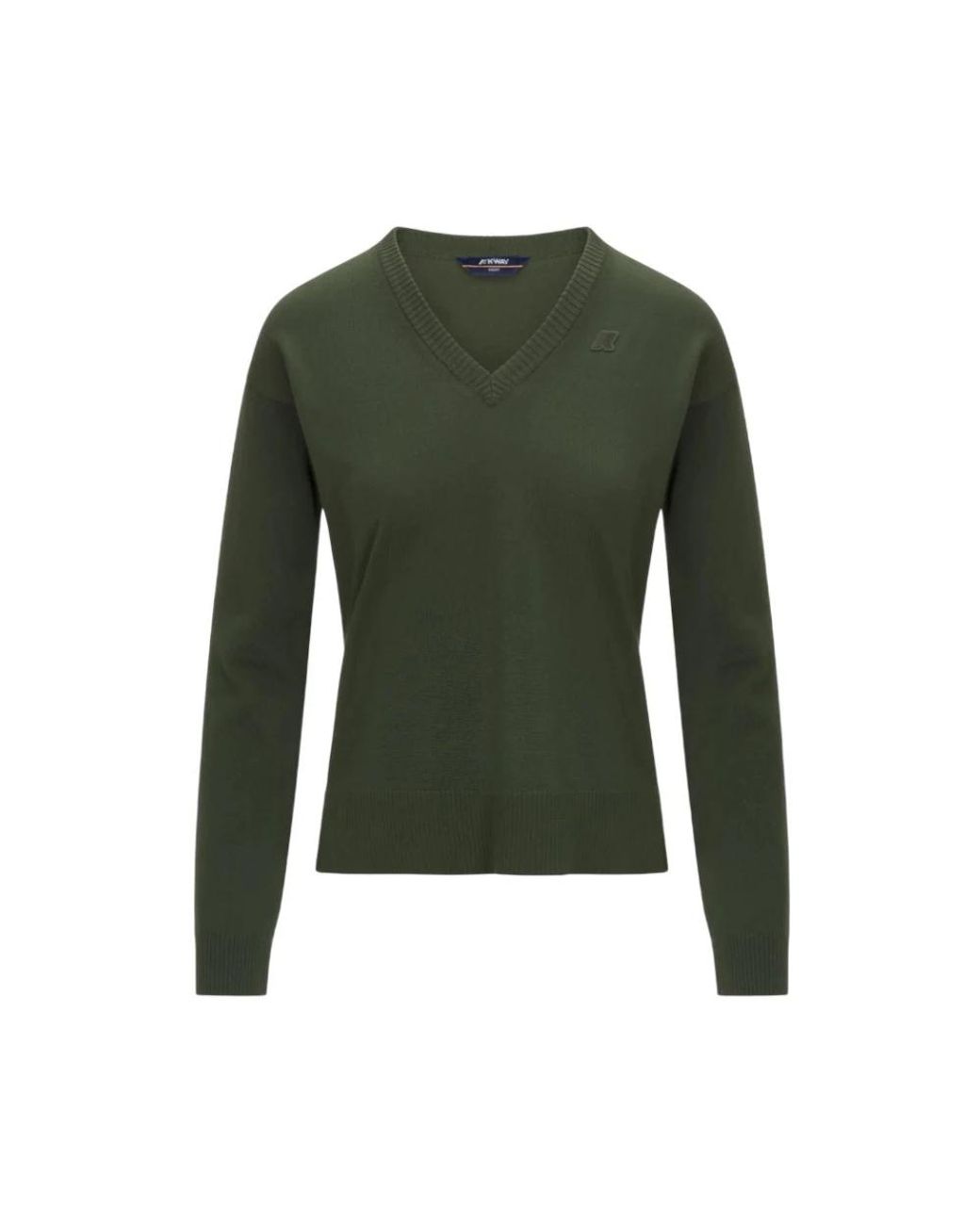 K-Way Green V-Neck Knitwear