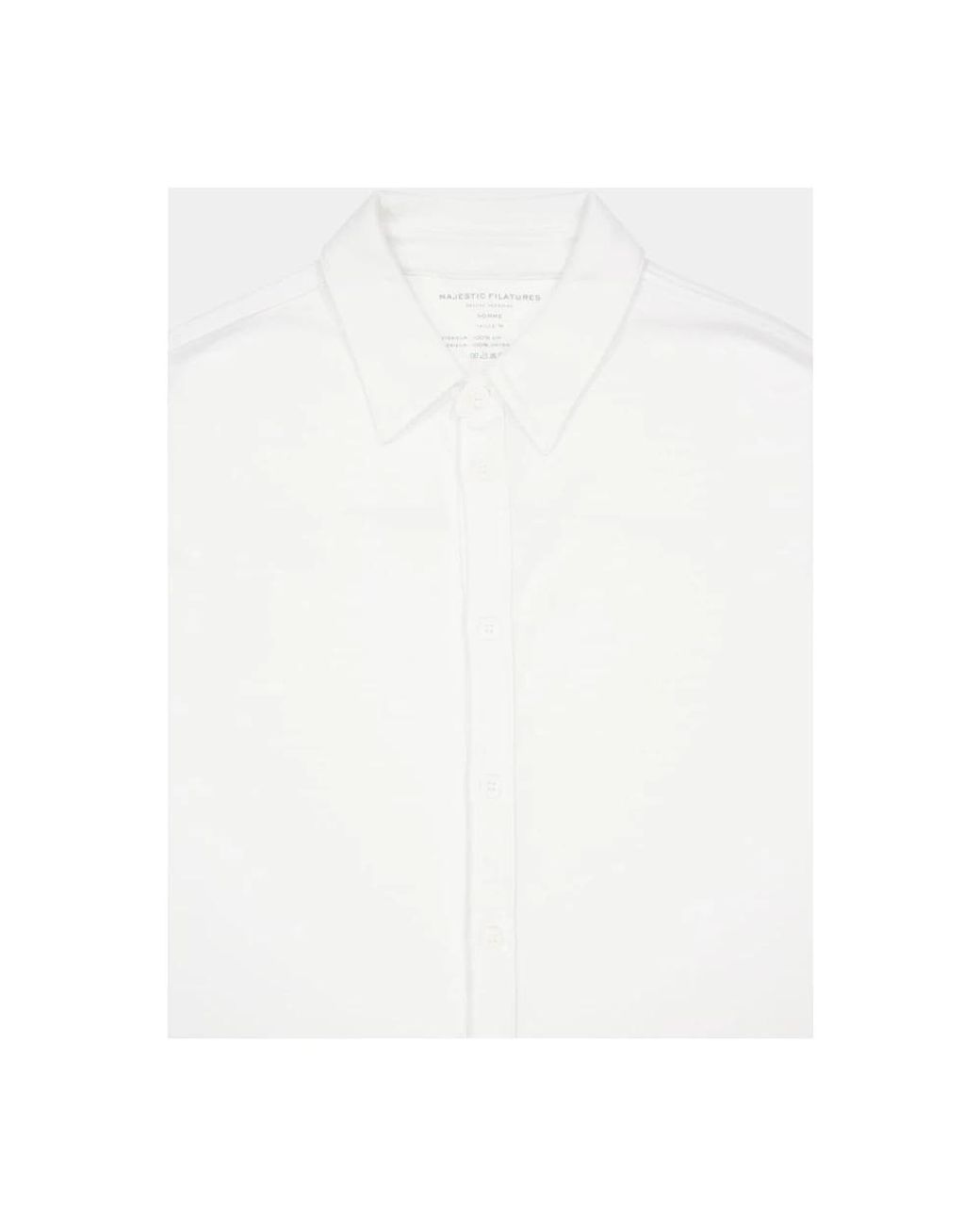 Majestic Filatures White Formal Shirts for men