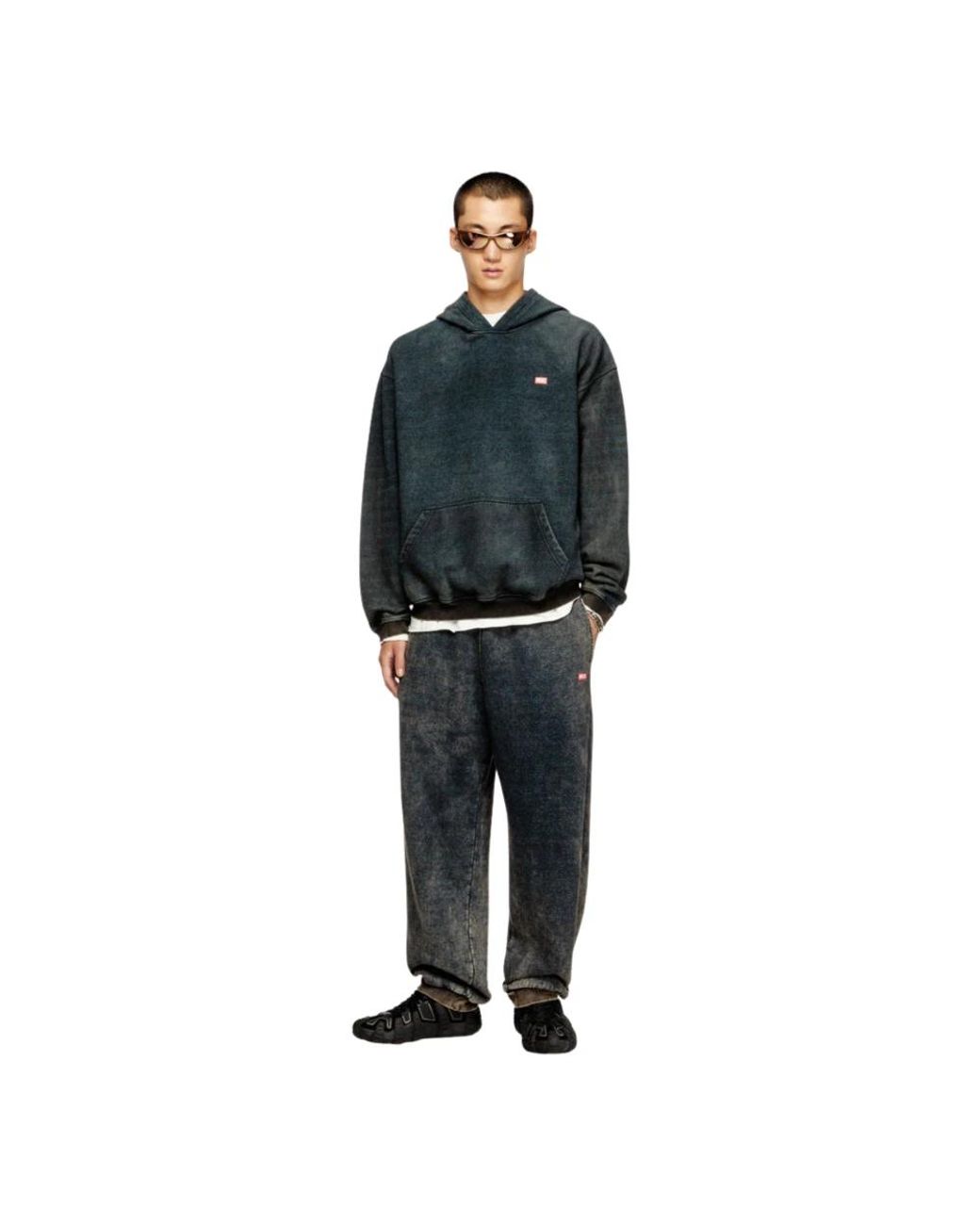DIESEL Green Hoodies for men