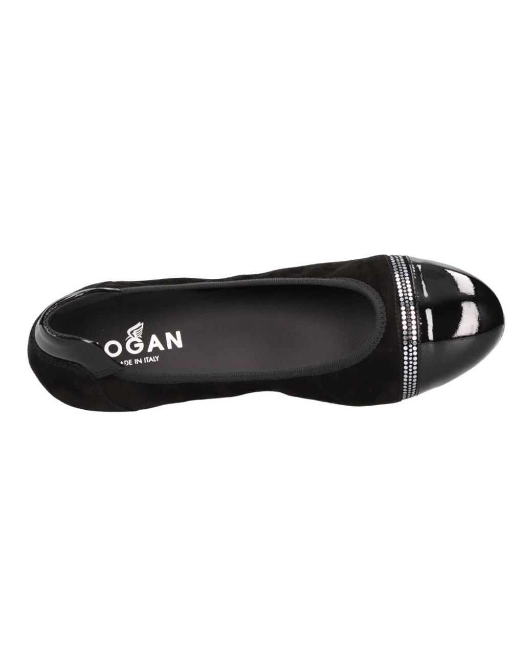Hogan Black Ballerina Shoes