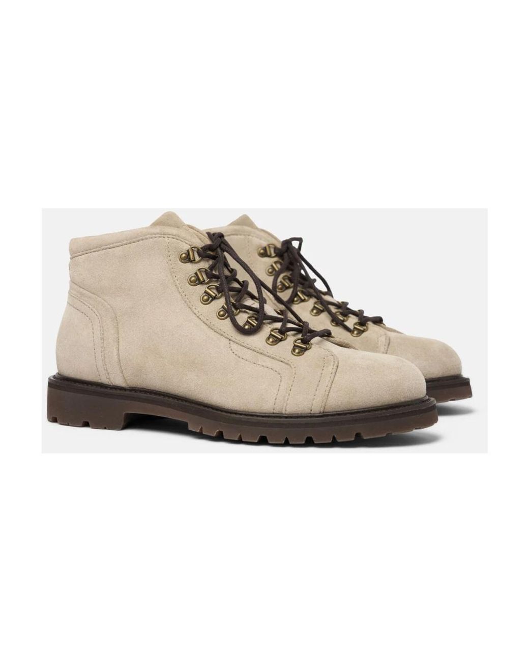 Scarosso Natural Lace-Up Boots for men