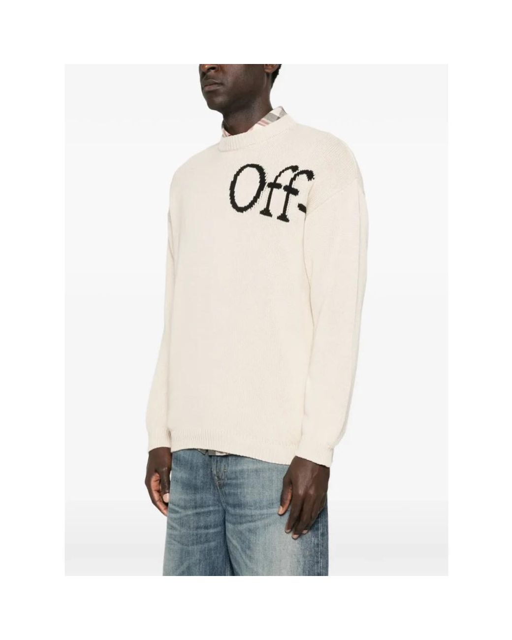 Off-White c/o Virgil Abloh White Round-Neck Knitwear for men
