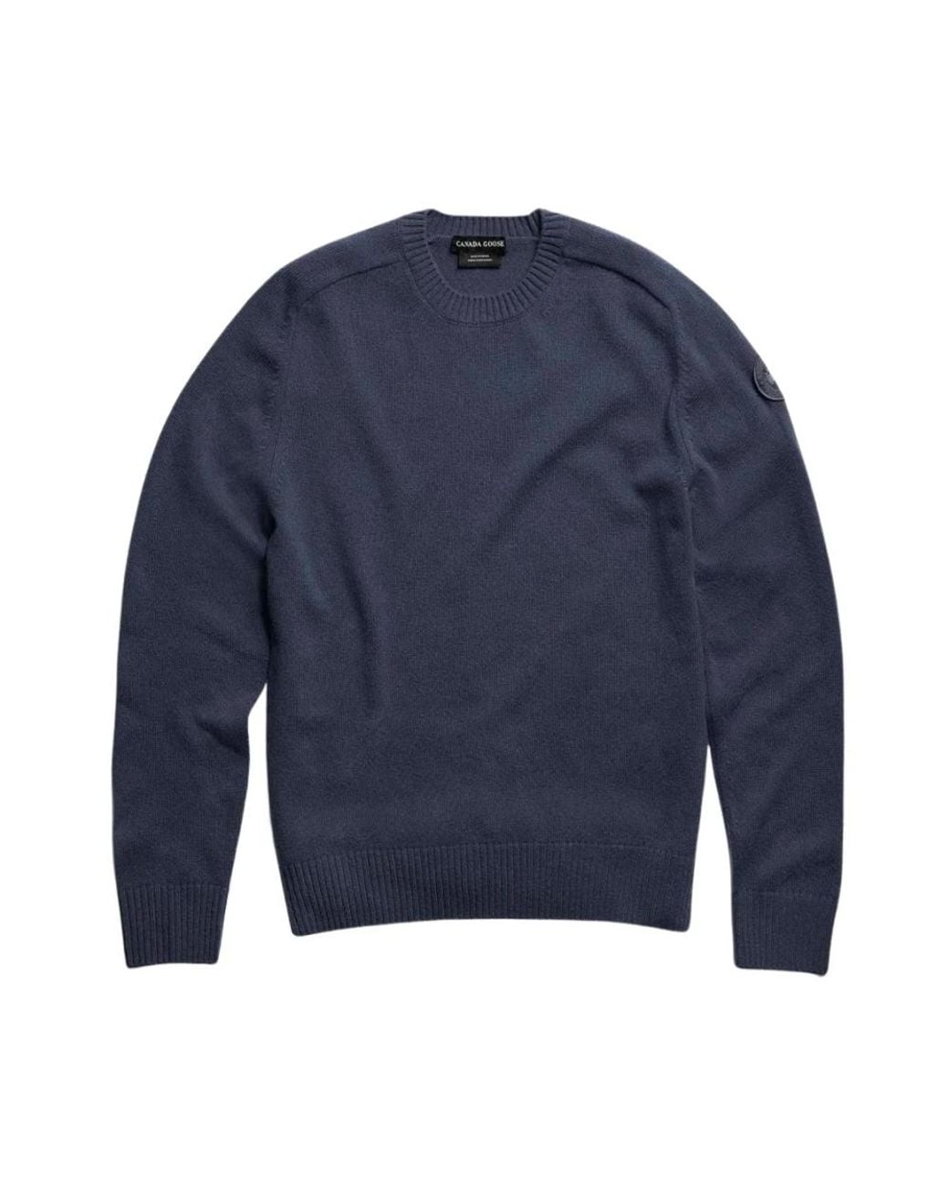 Canada Goose Blue Round-Neck Knitwear for men
